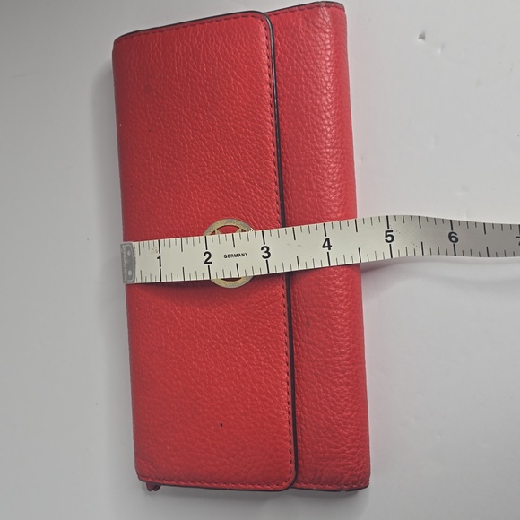 Michael Kors Red Leather Wallet - Picture 9 of 11